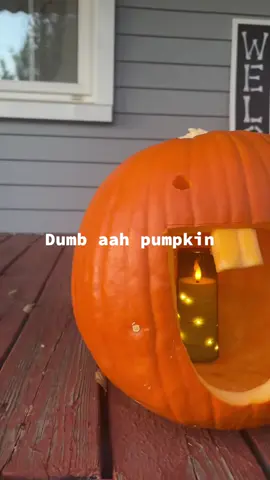 Reloading my dumb aah pumpkin from last year 🎃 #fyp #pumpkin #ween #halloween 