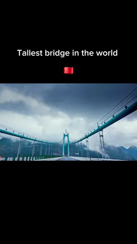 The Huajiang Grand Canyon Bridge in China 🇨🇳  #views #fyp #foryou #bridge #viral 