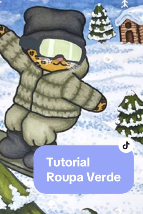 Tutorial da segunda roupinha da página Snowboard do livro Dias Frios do Bobbie Goods 💚❄️ Usei marcadores à base de álcool da Ohuhu e canetas acrílicas da GuangNa para criar esse look verde super fofo de inverno. Tutorial of the second outfit from the Snowboard page in Bobbie Goods’ Fall Winter book 💚❄️ I used Ohuhu alcohol-based markers and GuangNa acrylic pens to create this cute green winter look. #bobbiegoods #tutorialdecolorir #ohuhumarkers #guangna #coloringcommunity