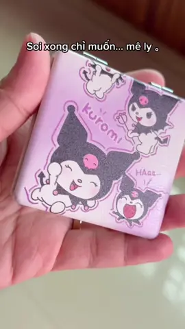 Cảnhbáo: Gương Kuromi gây nghiện! Nhỏ gọn, cute, giá mềm… Thấy là phải chốt – không chốt là tiếc nhaaa 😍 #xuhuong #tapxaykenh #sanrio #guong #kuromi 