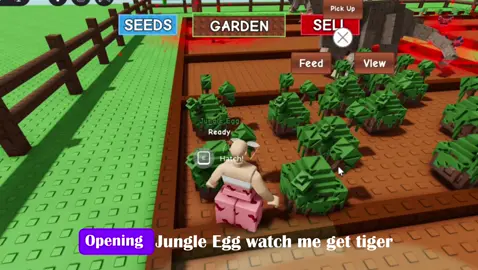 New Jungle Egg, New Devine pet Tiger #fyp #growagarden #foryou
