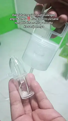 Dala lahat ng sipon pati kulangot lakas ng suction laking tulong kay baby ko  #babynasalaspirator #nasalaspirator #cold #babynosesuction  #babysneeze 