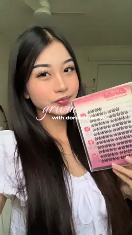 first ever grwm and first time trying out dorolab lashes! been seeing them all over my fyp and finally got to try it and now I am OBSSED 😻 | #grwm #dorolabeyelash #dorolab #nogluelashes #lash 