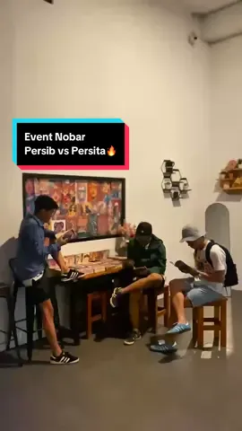 Event Nobar persib vs persita 🔥#fyp #halonacafe #flks #bandarlampung #lampungviral 