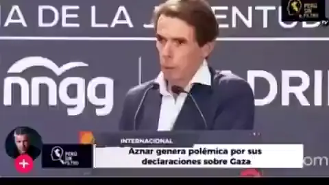 Former Prime Minister of Spain, José María Aznar: Israel is also fighting for us. If Israel loses this battle, the next battle will be on the shores of Southern Europe.courtsy