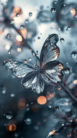 Glass butterfly 🦋🌸#4dwallpaper #4kwallpaper #livewallpaper #butterflies #aestheticwallpapers 
