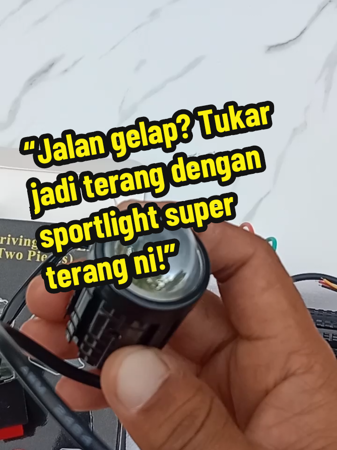 “🚘 Malam tak lagi gelap bila ada sportlight ni! Cahaya super terang, tahan lasak & nampak bergaya. 👉 Sesuai untuk semua kereta dan motor, cara nak pasang mudah, harga mampu milik. ✨ Upgrade sekarang & nikmati pemanduan lebih selamat & stylish!” #spotlight #sportlightmotor #sportlightkereta #superterang  #murah 