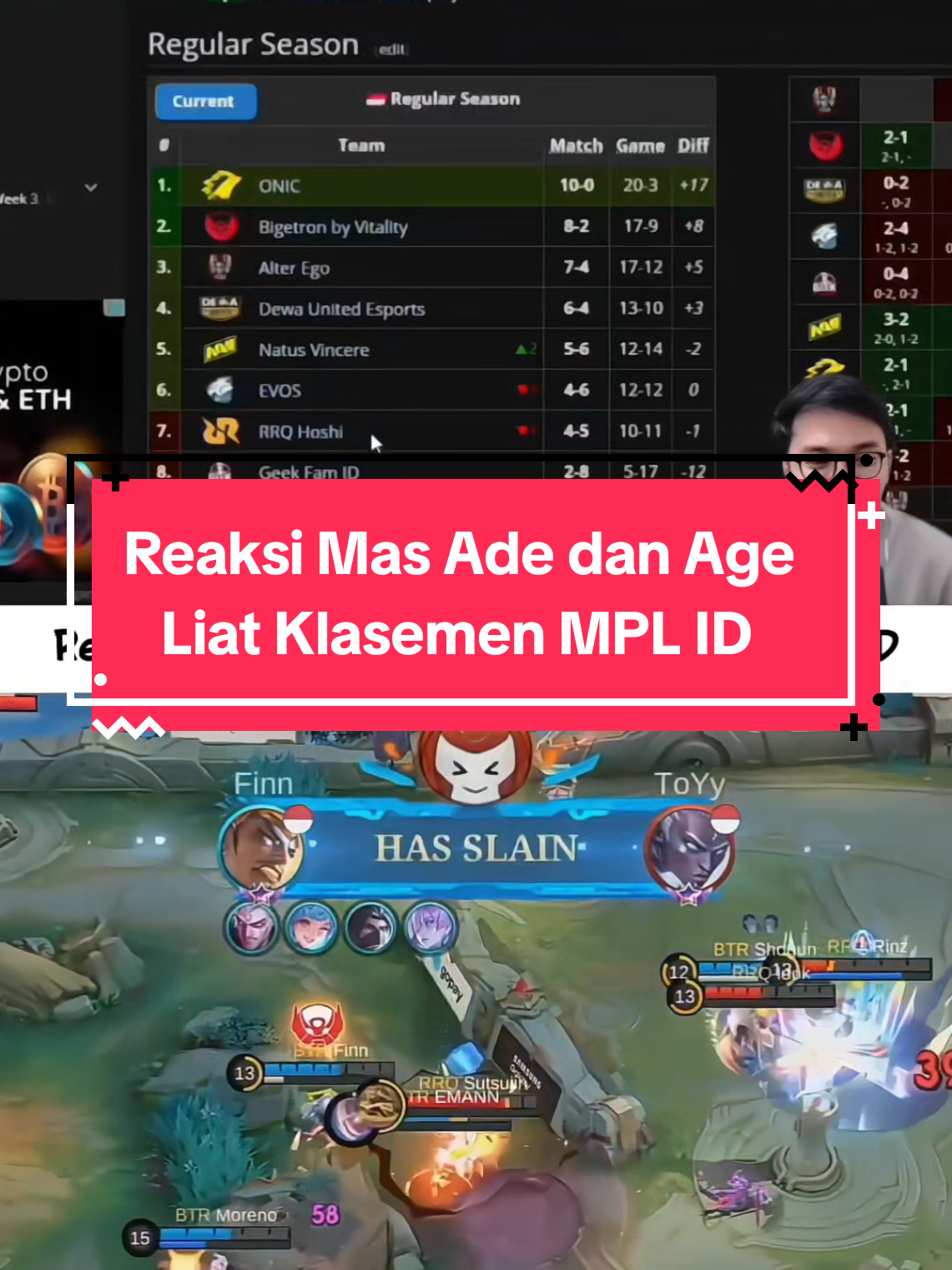 Reaksi Mas Ade dan Age liat Klasemen MPL ID #set1awanade #klasemen #mplid #MLBBNEXT2025 #NEXTJagoanMabar 