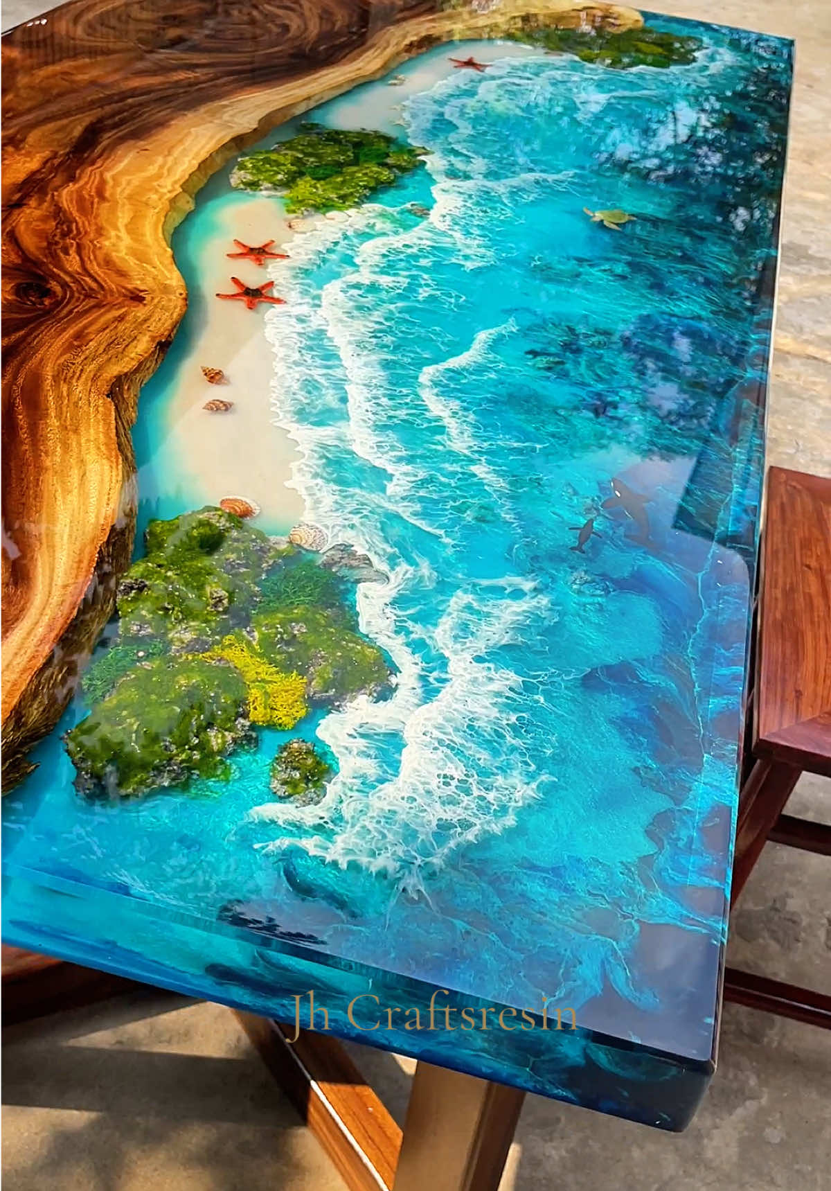Bàn Gỗ Epoxy theo yêu cầu#epoxy #fyp #xuhuong #wood #table 