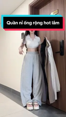 Quần nỉ ống rộng cạp to hot xinh lắm #phanhriviuuu #xuhuong #outfitideas #reviewquanao #L 