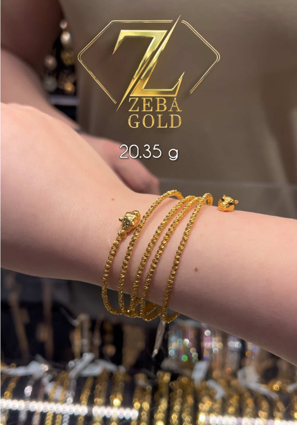 Tiger spirit, golden shine. Own the trend today 🐅✨ ✨ Available now 📩 DM to order | 📍Visit us at Zeba Gold #ZebaGold #GoldJewelry #IraqGold #chainvibes  #KurdistanGold                              