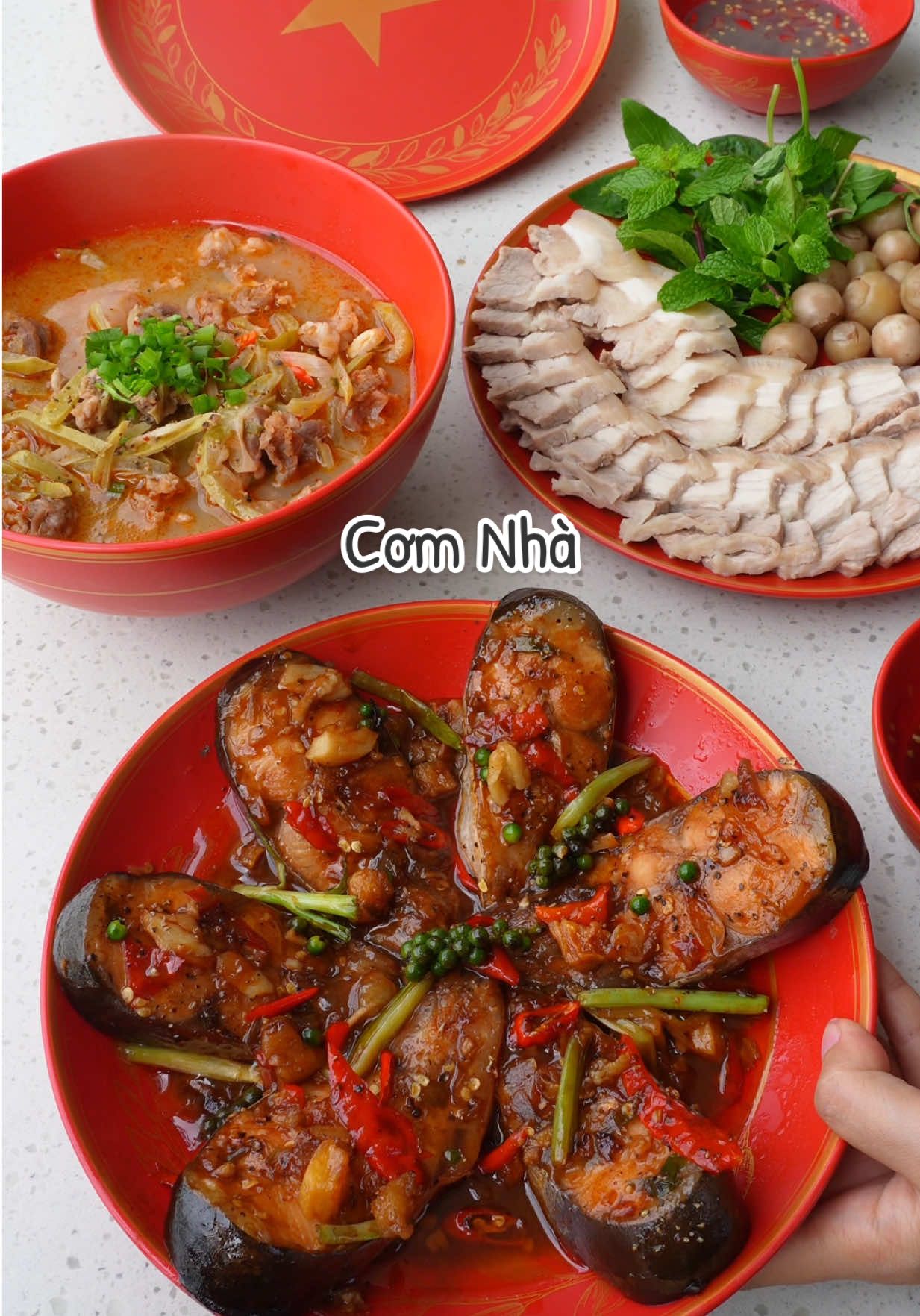 Mâm cơm 3 món 3 miền cho ngày cuối tuần sum họp #AnCungTikTok #LearnOnTikTok #tranquocthai #minhlong #gomsuminhlong