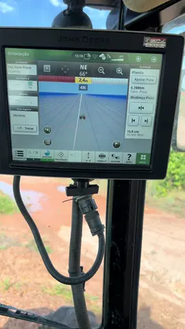 Criando limite de Talhão adicionando pistas e marcando obstáculos com monitor John Deere #agronomia #agro #fyp #tocantins #brasil 