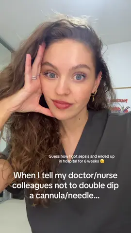 Taking this trending audio a bit personally… Sadly speaking from experience here but I cannot shout it from the rooftops any louder if I tried  STOP double dipping cannulas!!!!! I’ve seen it happen so many times in my career and sadly had it happen to myself. Aaaaand then it lead to a 6 week hospital admission for sepsis  Infection control isn’t a joke 🤯 #doctor #nurse #hospitallife #trending #trendingaudio 
