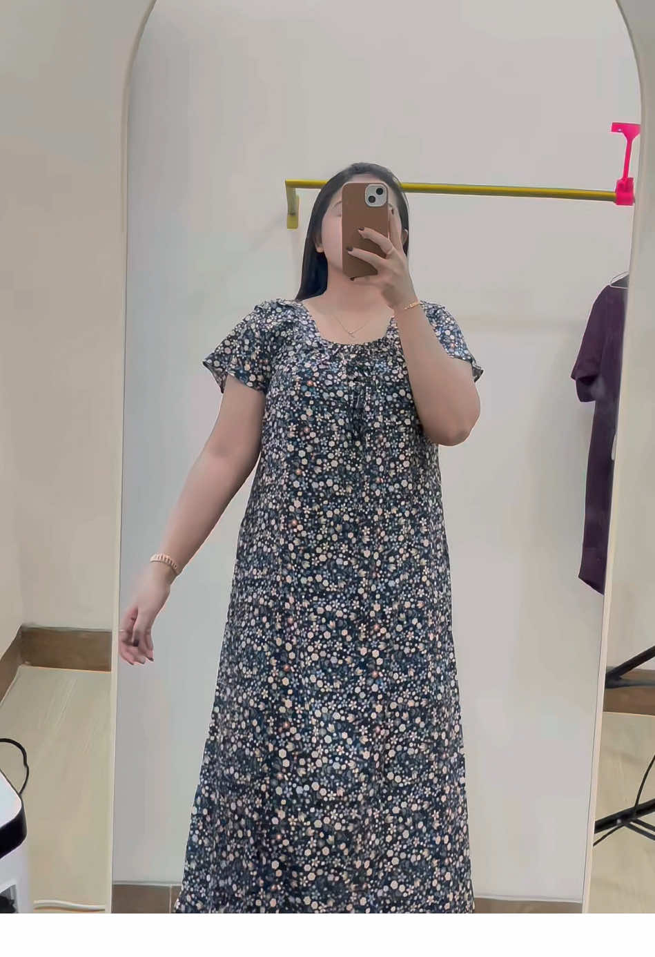 Yg kupakai hitam ya #dress #daster 