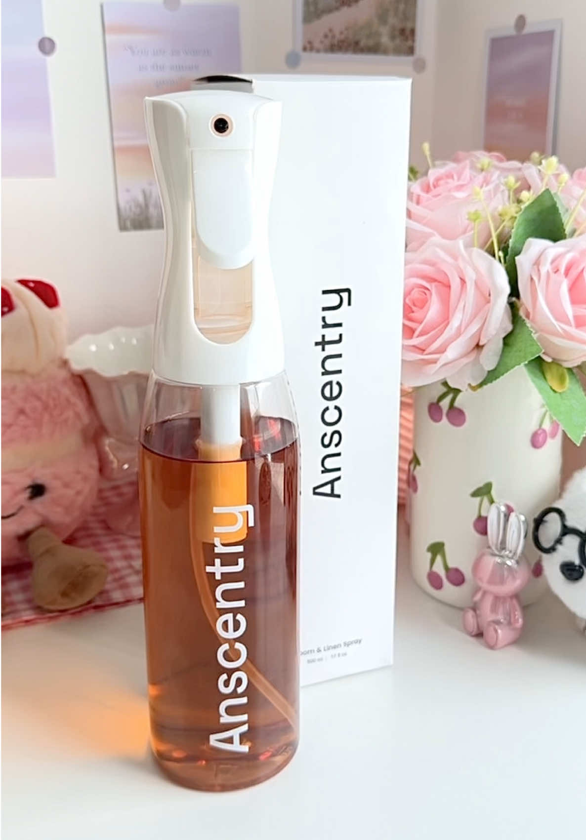 Suka bgt sama wangi aloevera💗 calming, soft dan natural. Bisa untuk ruangan, kasur, sofa, tirai, lemari, mobil dll. Wanginya bisa tahan 2 hari luvv bgt✨ #anscentry #anscentryhomefragnance #linenspray #fyp 