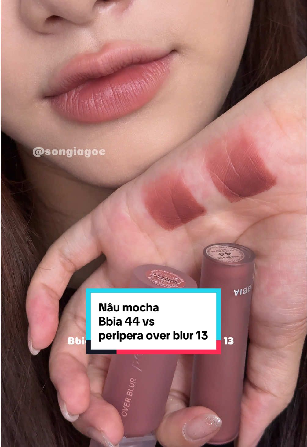 Nâu mocha bbia 44 hay peripera over blur 13!! #songiagoc #peripera #bbia44 #periperaoverblur13 #naumocha 