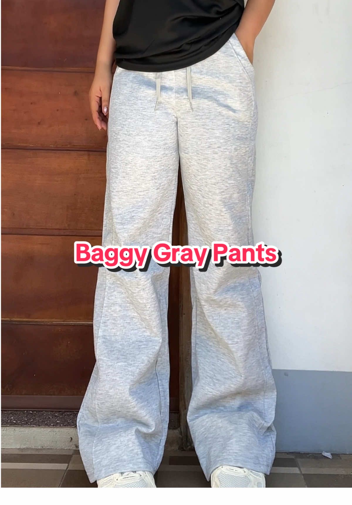 ang ganda at ang comfy ng pants na to #pants #widelegpants #graypants #baggypants #TikTokFashion 