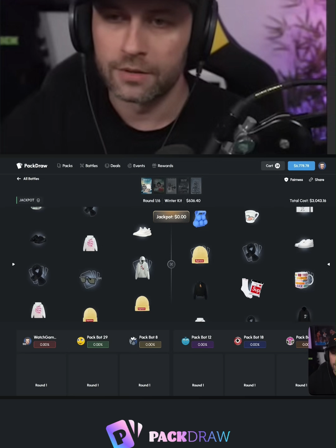 GAME ON PACKDRAW#kickstreaming