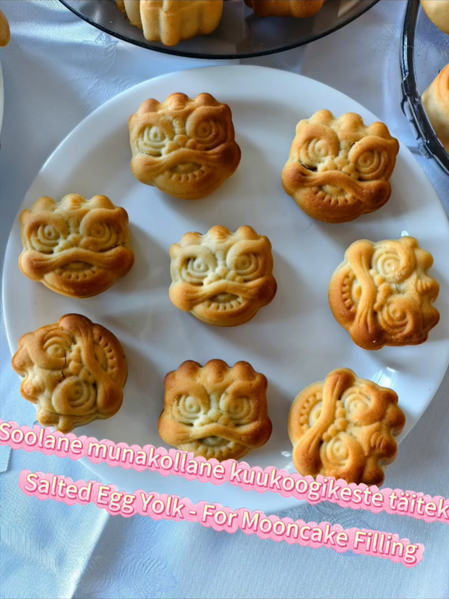 Soolane munakollane kuukoogikeste täiteks Salted Egg Yolk - For Mooncake Filling #mooncake #happymidautumnfestival