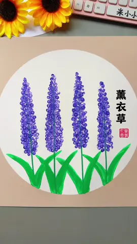 Painting with cotton swabs #art #parent-child handmade