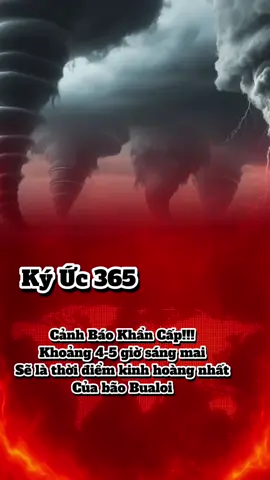⚠️ Cảnh báo khẩn cấp! Từ 4–5h sáng mai, siêu bão Bualoi sẽ đạt đỉnh sức mạnh: gió giật cấp 15–16, sóng biển cao hơn 12 mét, mưa gió cuồng nộ khiến cả miền Trung rung chuyển. 🚨 Nguy hiểm nhất: đúng lúc bão đạt cực điểm, triều cường sẽ dâng cao. Nếu kịch bản này xảy ra, nhiều thành phố ven biển có thể chìm trong biển nước, lũ quét và sạt lở san phẳng làng mạc chỉ sau một đêm. 👉 Bà con tuyệt đối không được chủ quan! Hãy chằng chống nhà cửa ngay trong đêm nay, chuẩn bị đèn pin, nước sạch, thuốc men và sẵn sàng sơ tán khi có lệnh. 🙏 Đêm nay là cuộc chiến sinh tử với thiên nhiên. Cầu mong bình an cho tất cả! #TinBao #BaoBualoi #CanhBao #thoitiet #bão 