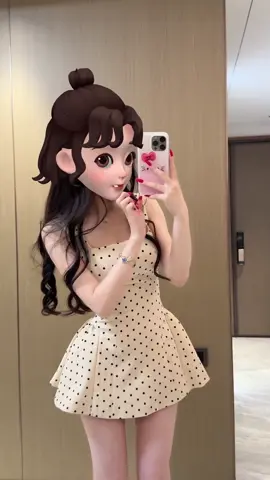 👗 Đầm xoè chấm bi – item không thể thiếu trong tủ đồ 😍 #OutfitCheck #viral #phongcachnu 
