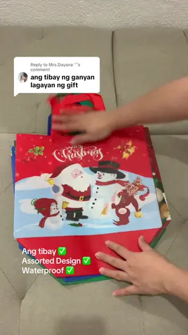 Replying to @Mrs.Dayana𓍼ོ ang dami mo nga pwedeng ilagay!  #christmasgift #totebag #assorted #christmas 
