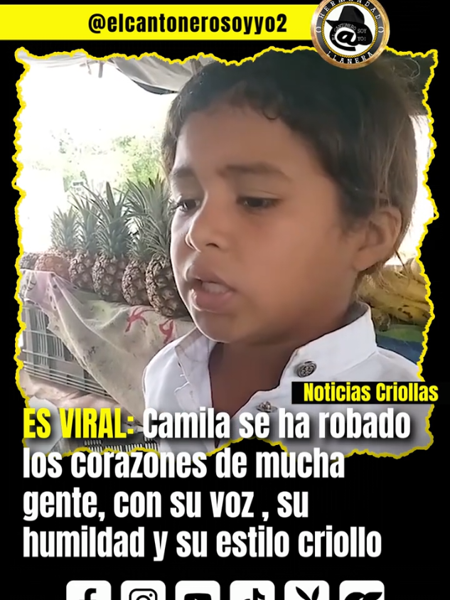 Camila la hermosa niña llanera no nacida en el llano, pero con una voz que ha enamorado a muchos en las redes sociales, es de Tamaca, estado Lara.  Su estilo veguero y humildad  ha robado los corazones de quienes la escuchan #venezuela #joropo #viral #folklore #pijotera 