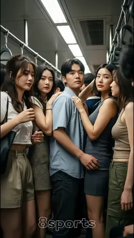 혼잡한 지하철의 사람들~ #aiart #지하철 #shorts