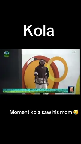 The emotional moment kola saw his mom  #bbnaija #bigbrother #kolabbn #eviction #imisi