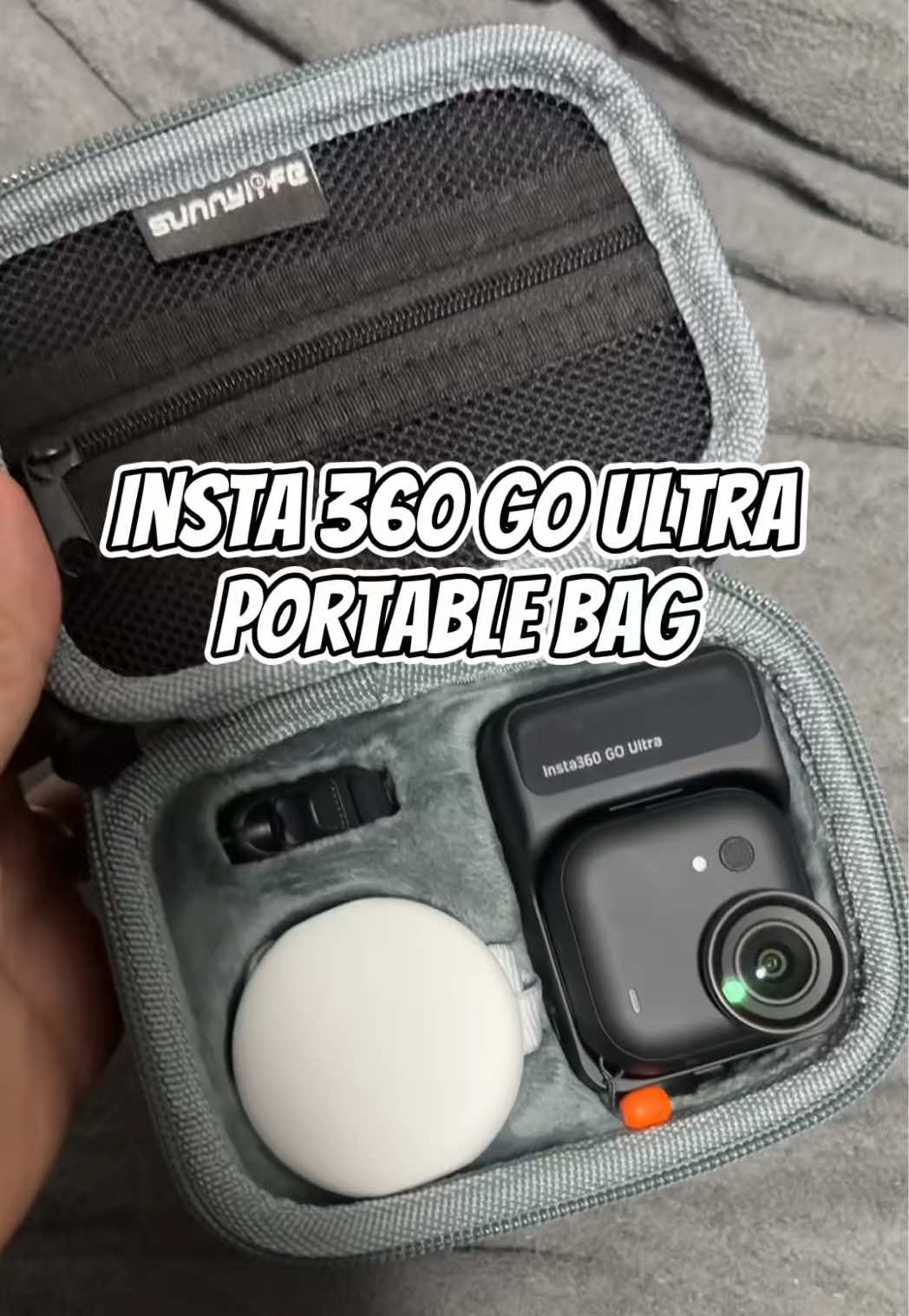 Finally nahanap ko din yung bag na para sa Insta360 Go Ultra ko. #insta360goultra #insta360goultrabag #portablebag #storagebag #foryoupage 