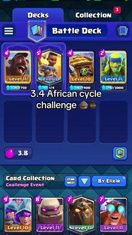 3.4 Fufu Egusi cycle #clashroyale #clashtok #fyp #funny #clashroyalememes 