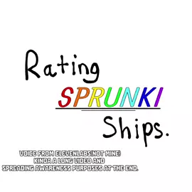 Rating Sprunki ships.#fyp #sprunki #sprunkiships #rating 