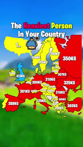 Heaviest person in your country #mapping #fyp #europe #usa