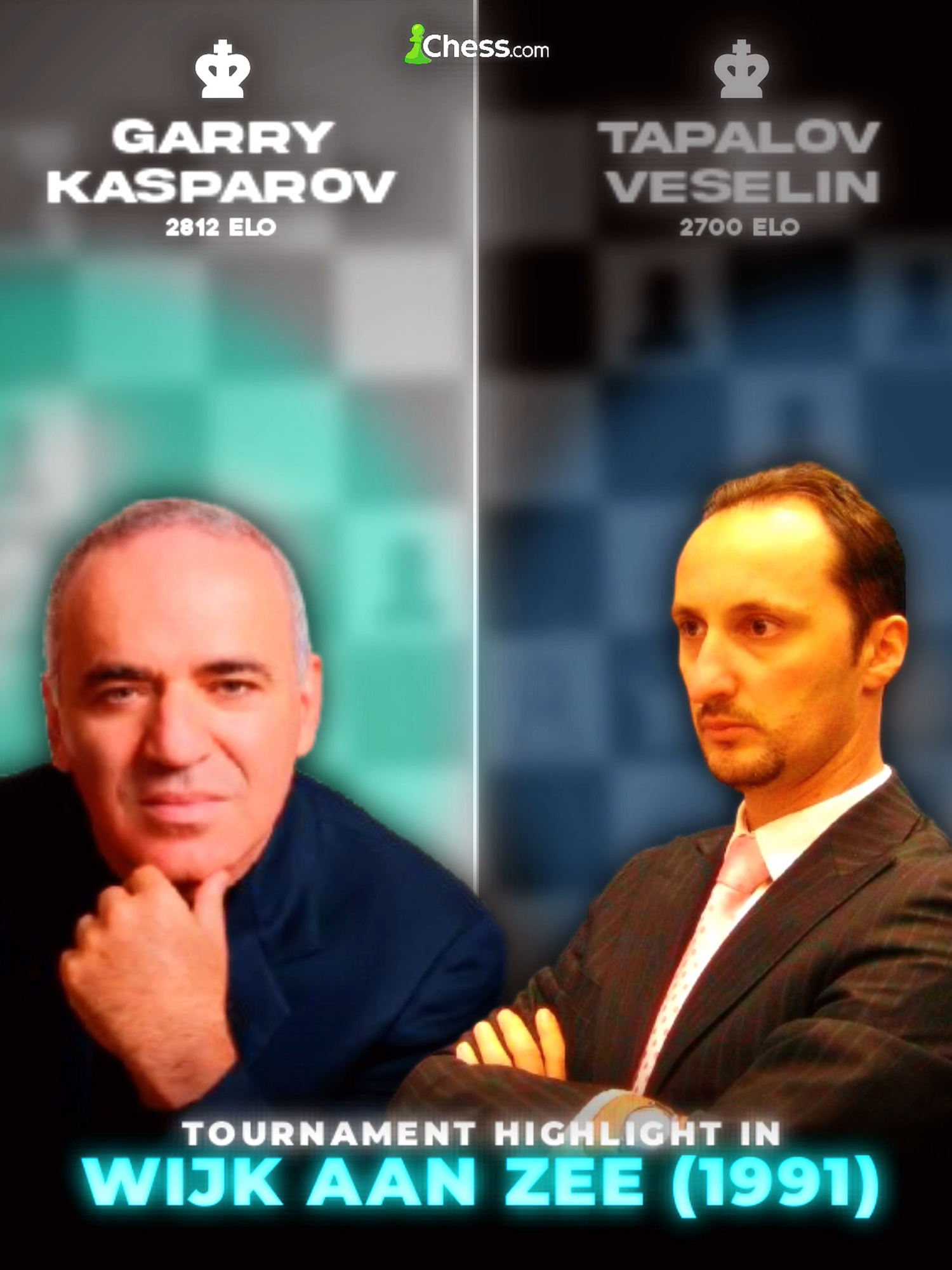 Kasparov, G. vs Topalov, V. — The Immortal Game! ♟️⚔️ This classic game of chess demonstrates Kasparov's brilliance in full effect! Played from chess.com's database, Kasparov vs Topalov (1999) is arguably a greatest all-time attacking game with sacrifices, tactics, and relentless play. Check out Kasparov's masterpiece as he lays it down and it's forever etched in chess history!♟️🔥 --- Who is Garry Kasparov? Garry Kimovich Kasparov (born Garik Kimovich Weinstein on 13 April 1963) is a Russian chess grandmaster, political activist and writer, who was the World Chess Champion from 1985 to 2000. His peak FIDE chess rating of 2851, achieved in 1999, was the highest recorded until being surpassed by Magnus Carlsen in 2013. From 1984 until his retirement from regular competitive chess in 2005, Kasparov was ranked the world's No. 1 player for a record 255 months overall. Kasparov also holds records for the most consecutive professional tournament victories and Chess Oscars. Who is Veselin Topalov? Veselin Aleksandrov Topalov (born 15 March 1975) is a Bulgarian chess grandmaster and former FIDE World Chess Champion. Topalov became FIDE World Chess Champion by winning the FIDE World Chess Championship 2005. He lost his title in the World Chess Championship 2006 against Vladimir Kramnik. He challenged Viswanathan Anand at the World Chess Championship 2010, losing 6½–5½. He won the 2005 Chess Oscar. He was ranked world number one from April 2006 to January 2007. He regained the top ranking in October 2008 until January 2010. His peak rating was 2816 in July 2015, placing him joint-tenth on the list of highest FIDE-rated players of all time. --- #chesscom #chesstok #chessmaster #chess #tactic #blitz #checkmate #phonk #fyp #foryou #foryoupage