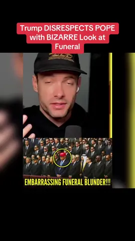 Trump DISRESPECTS POPE with BIZARRE Look at Funeral #news #breakingnews #usa #fyp #usa_tiktok 