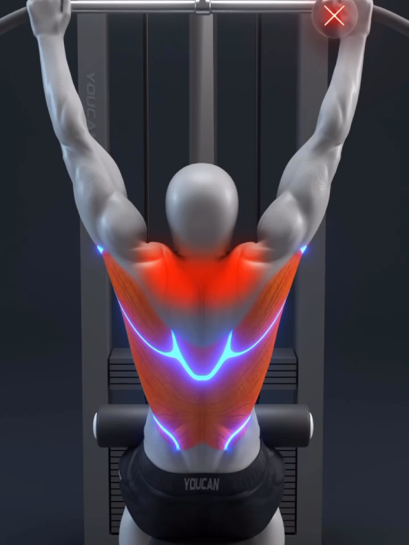 💪 Perfect Your Form: Lat Pulldown Secrets #healthylifestyle #bodybuilding #youcanapps #Fitness #viralvideo 