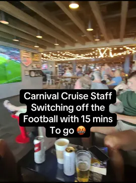 Carnival Cruise Line - Total disregard for UK fans watching the football #diverse #fyp #carnivalcruise #cruise #football 