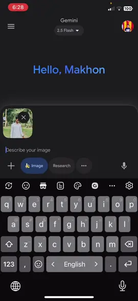 1.open gemini ai 2. drop one photo 3 paste the promote #leo #messi #ai #gemini #fyp 