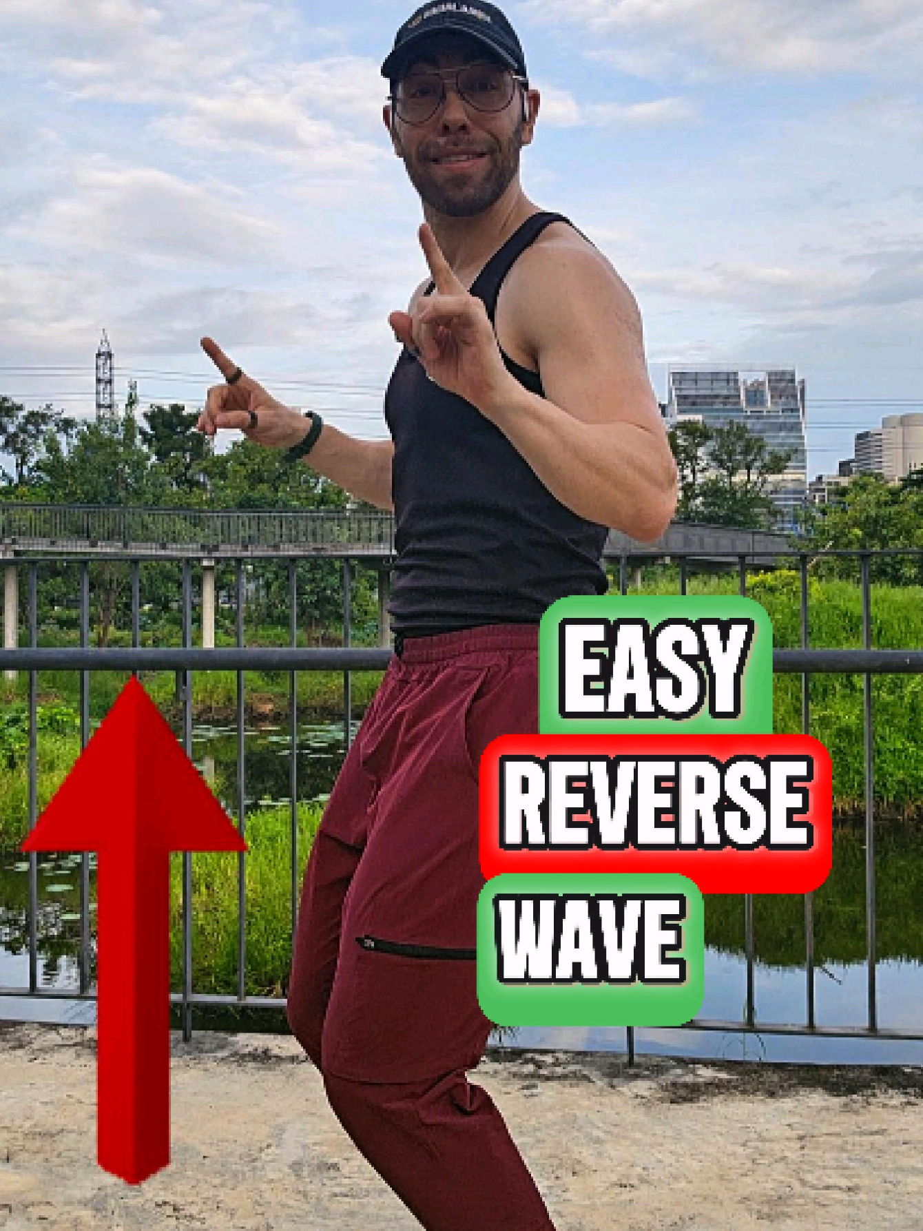 Try the easiest way to learn the reverse wave. Just do this simple hip movement and chest movement, and connect it by moving down and up. Give it a try! #ReverseWave #BodyWave #DanceTutorial #PartyDance #ClubDance 