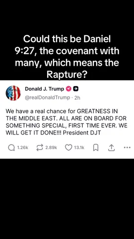 Daniel 9:27 soon? Rapture soon?