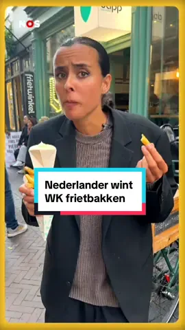 Er waren vijf categorieën: originele friet, creatieve friet, familiefriet, frietsaus en friet van over de hele wereld 🍟🇳🇱🥇. #jeugdjournaal #WKfrietbakken #Nederland 