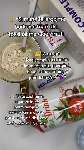 🌱 “Cili është kombinimi që ndihmon kundër kapsllëkut, fryrjeve, kilet e tepërta dhe lodhjes? 👉 Aloe 7 Fruti + Realcomplex + Çaj Mix nga Snep 💚✨” #DetoxSnep #Shëndet #DobësimIShëndetshëm #EnergjiiRe #snepproducts 