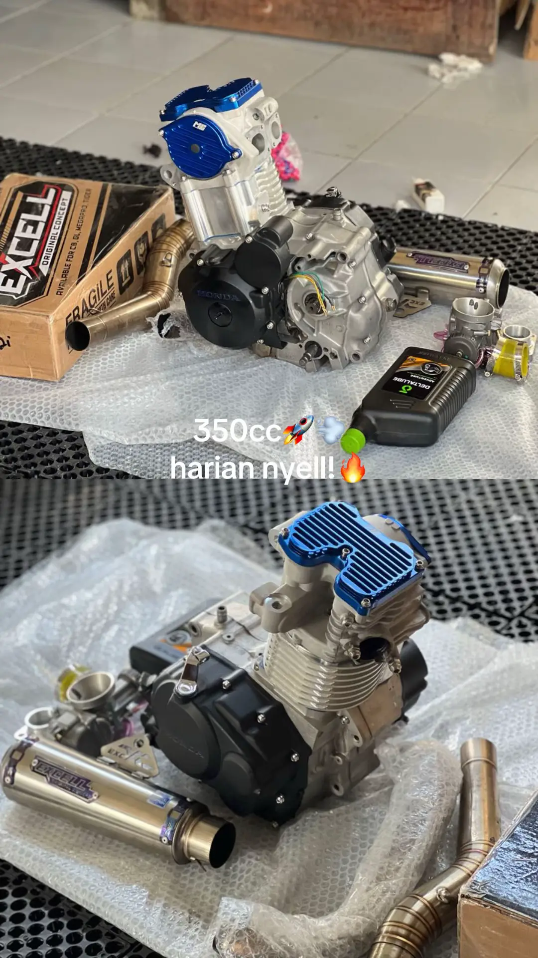 #yamaho #exce #gl100modifikasi #350cc #glgank🤪🤙 
