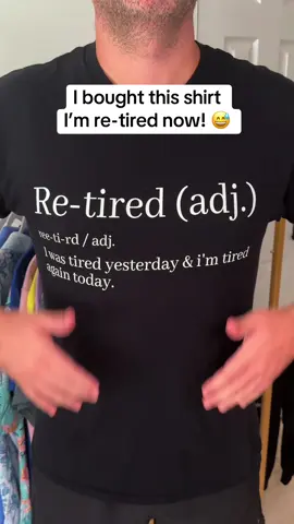 Re-tired Funny Definition T-shirt 😂 #retirement #retirementplanning #retirementlife #tshirts #funnyshirts 
