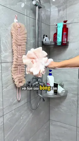 Đối với những người thường xuyên tắm bồn, việc sử dụng quả bóng tắm nâng lưng này để tắm và chà xát cơ thể rất tiện lợi. Tắm bồn giống như đi spa vậy!! #bongtam2in1 #tienich #giadungnhatam #thietthuc #jizonguyen 