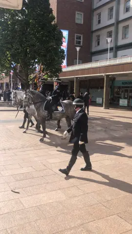 Random police parade #viral #coventry #police #horse #fyp 