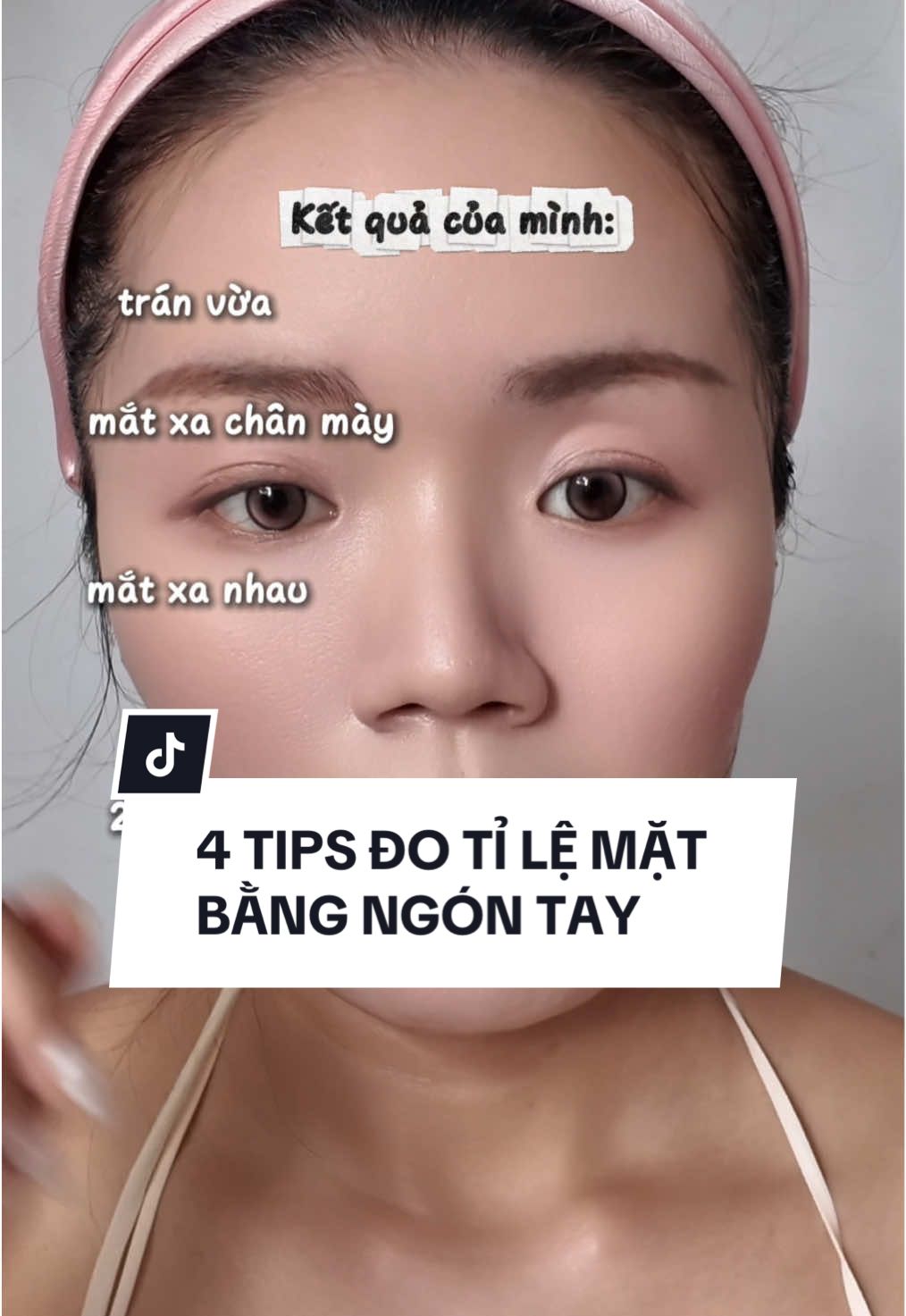 4 mẹo đo tỉ lệ gương mặt bằng ngón tay #nynnyncandress #nynnynlamgi #faceshape #dangmat #beautytips