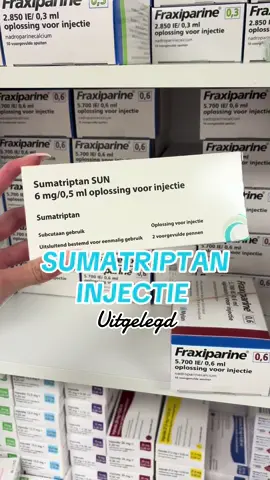 Sumatriptan injectie in het kort 📖💉#apotheek #migraine #sumatriptan #pharmacy #ziekenhuis 